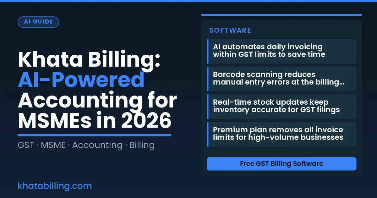 Small business owner using tablet for digital billing at counter