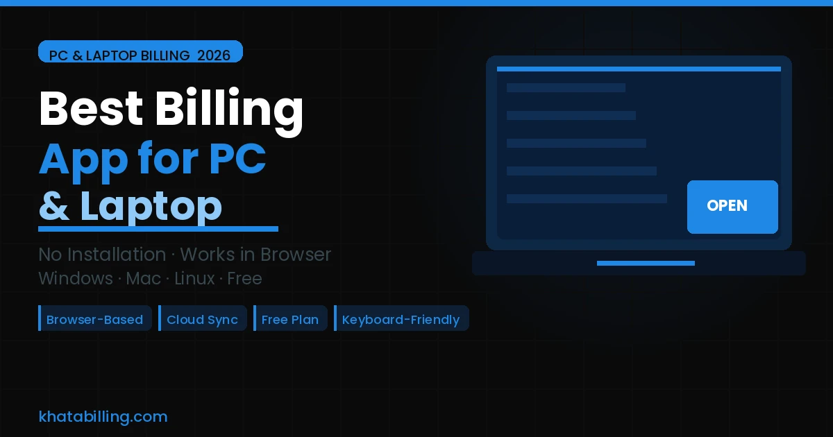 Best Billing App for PC and Laptop in India (2026)