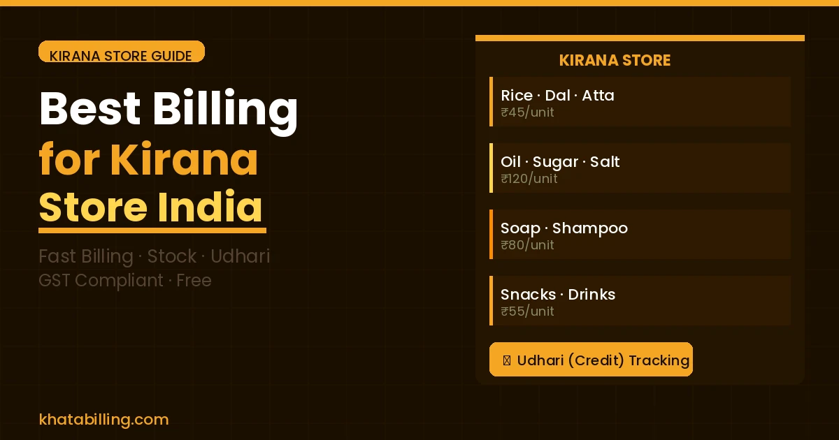 Best Billing Software for Kirana Store in India (2026)